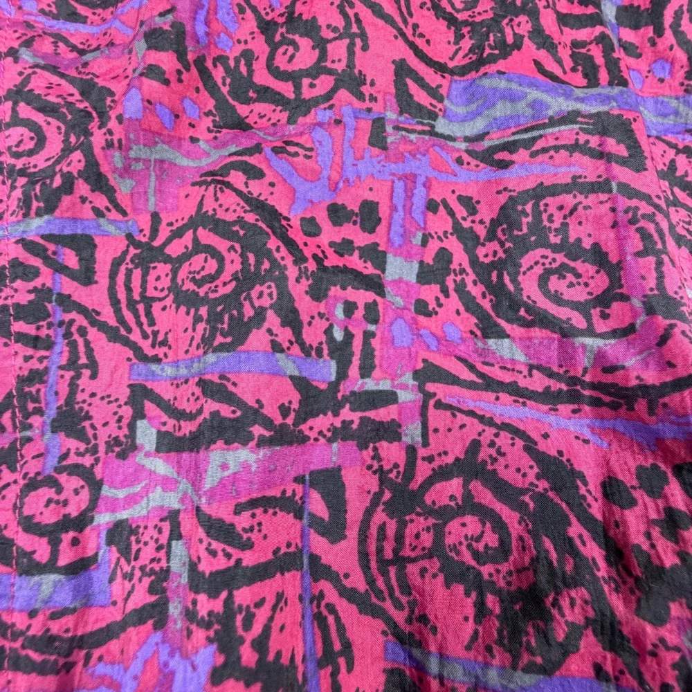 Vintage Nike Windbreaker Jacket Purple Pink‎ Abstract 90s Retro Womens Small
